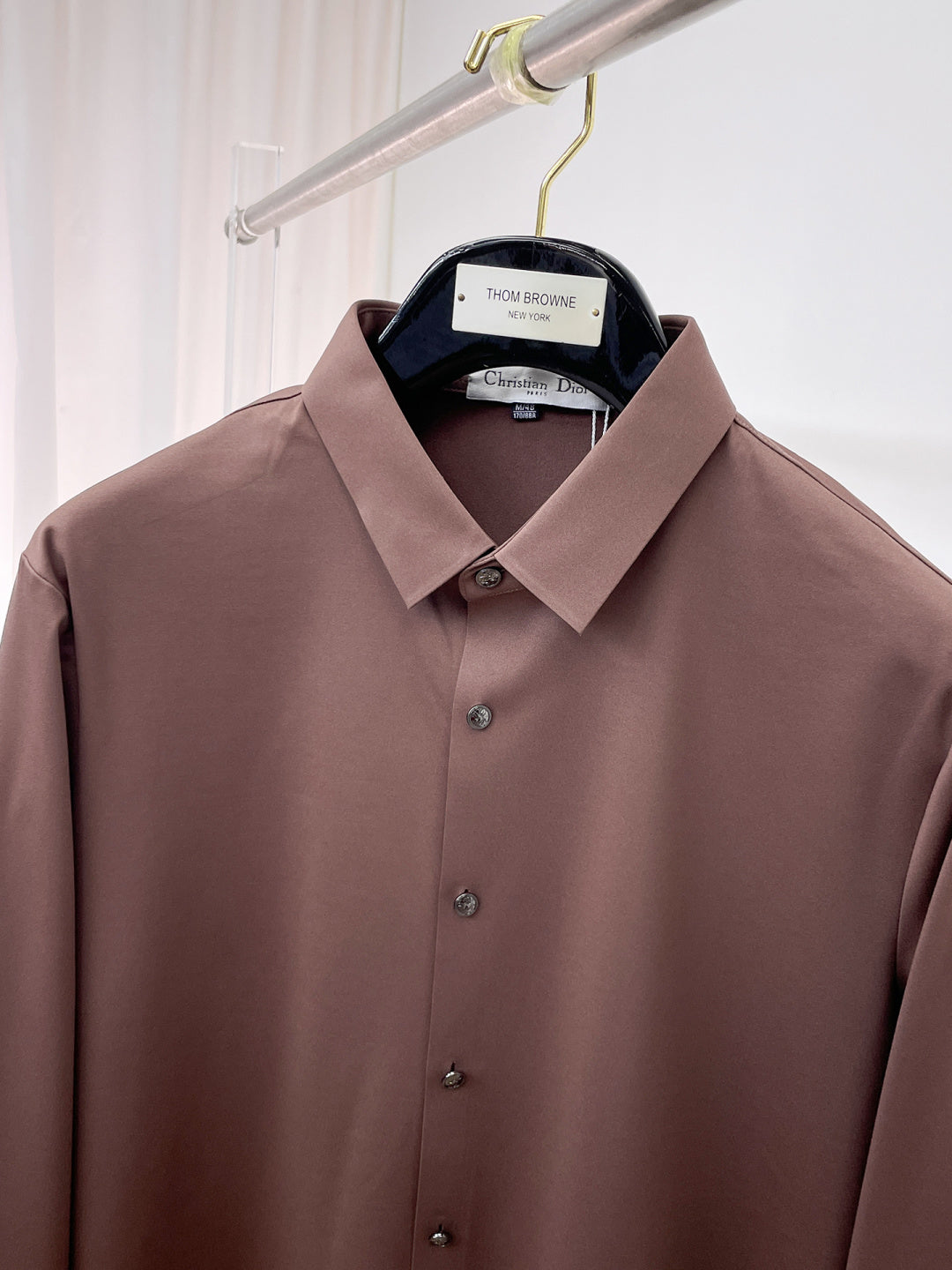 Dior Embroidered Logo Long Sleeve Shirt – 2025SS