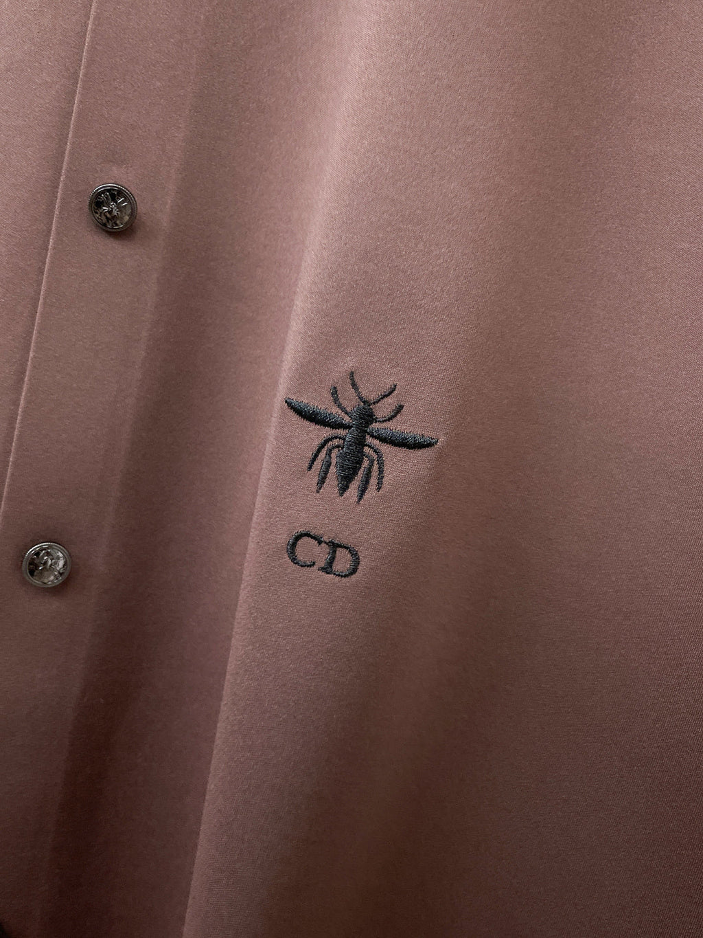 Dior Embroidered Logo Long Sleeve Shirt – 2025SS