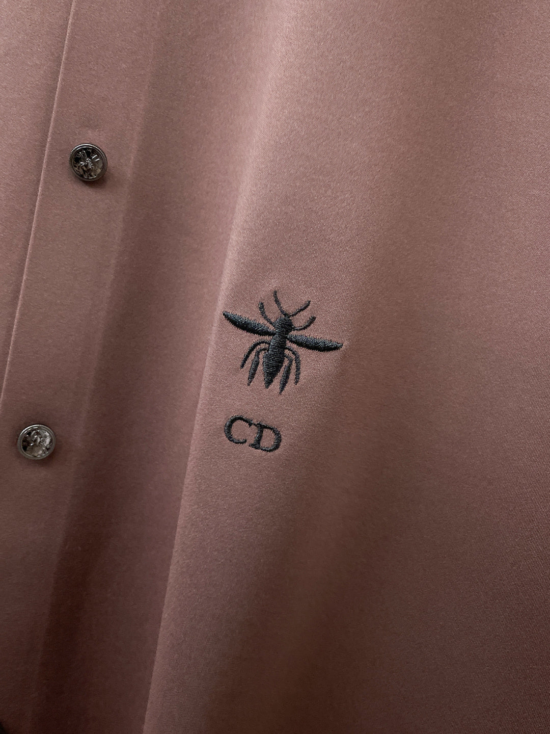 Dior Embroidered Logo Long Sleeve Shirt – 2025SS