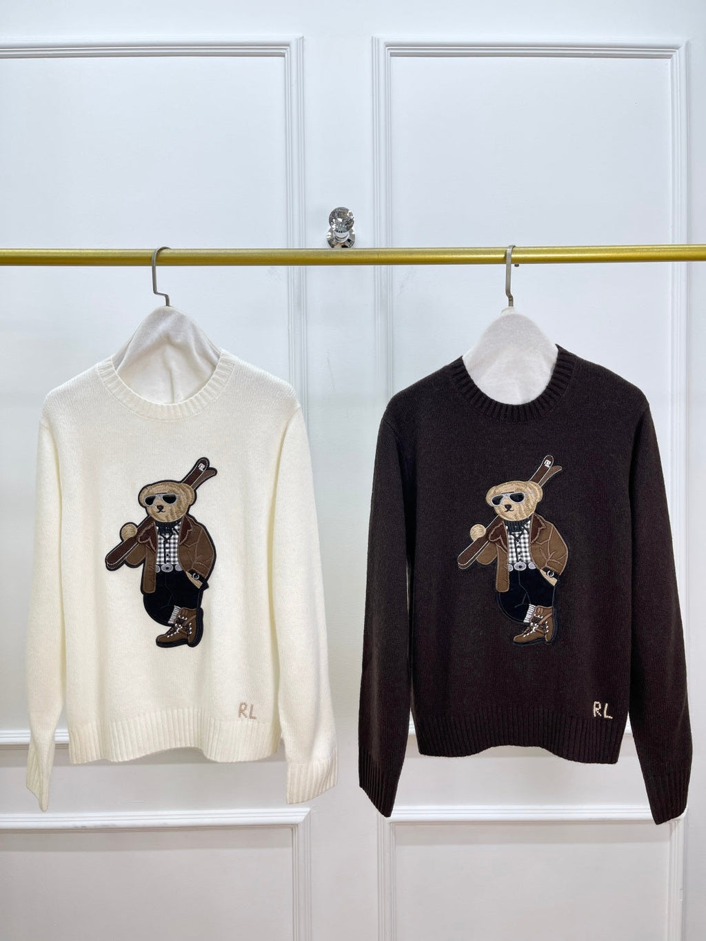 Ralph Lauren Polo Bear Cashmere Wool Knit Sweater