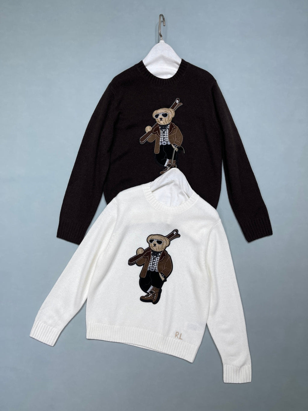 Ralph Lauren Polo Bear Cashmere Wool Knit Sweater