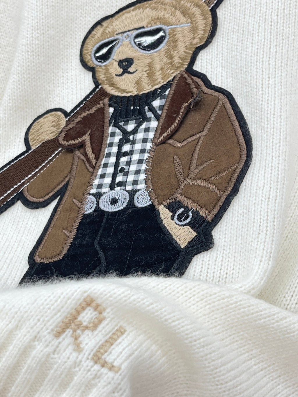 Ralph Lauren Polo Bear Cashmere Wool Knit Sweater