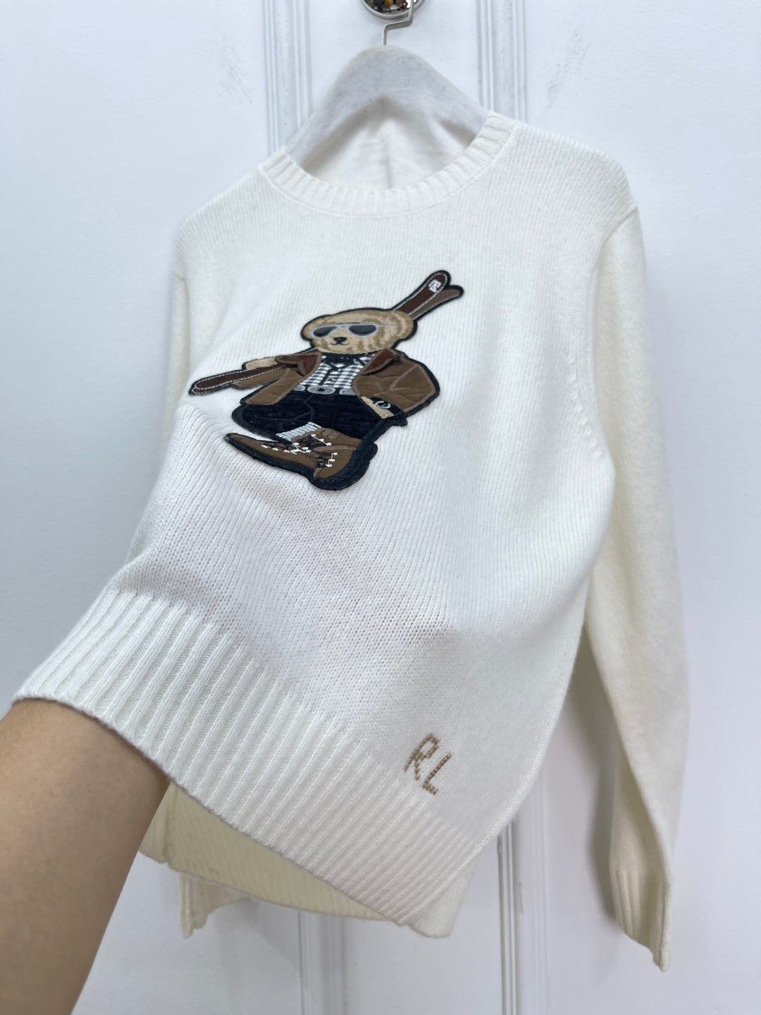Ralph Lauren Polo Bear Cashmere Wool Knit Sweater