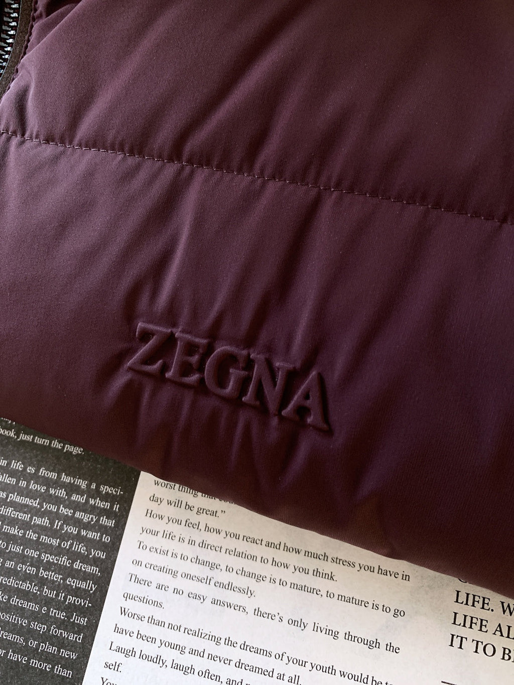 Zegna Spliced Down Puffer Jacket – 2025FW