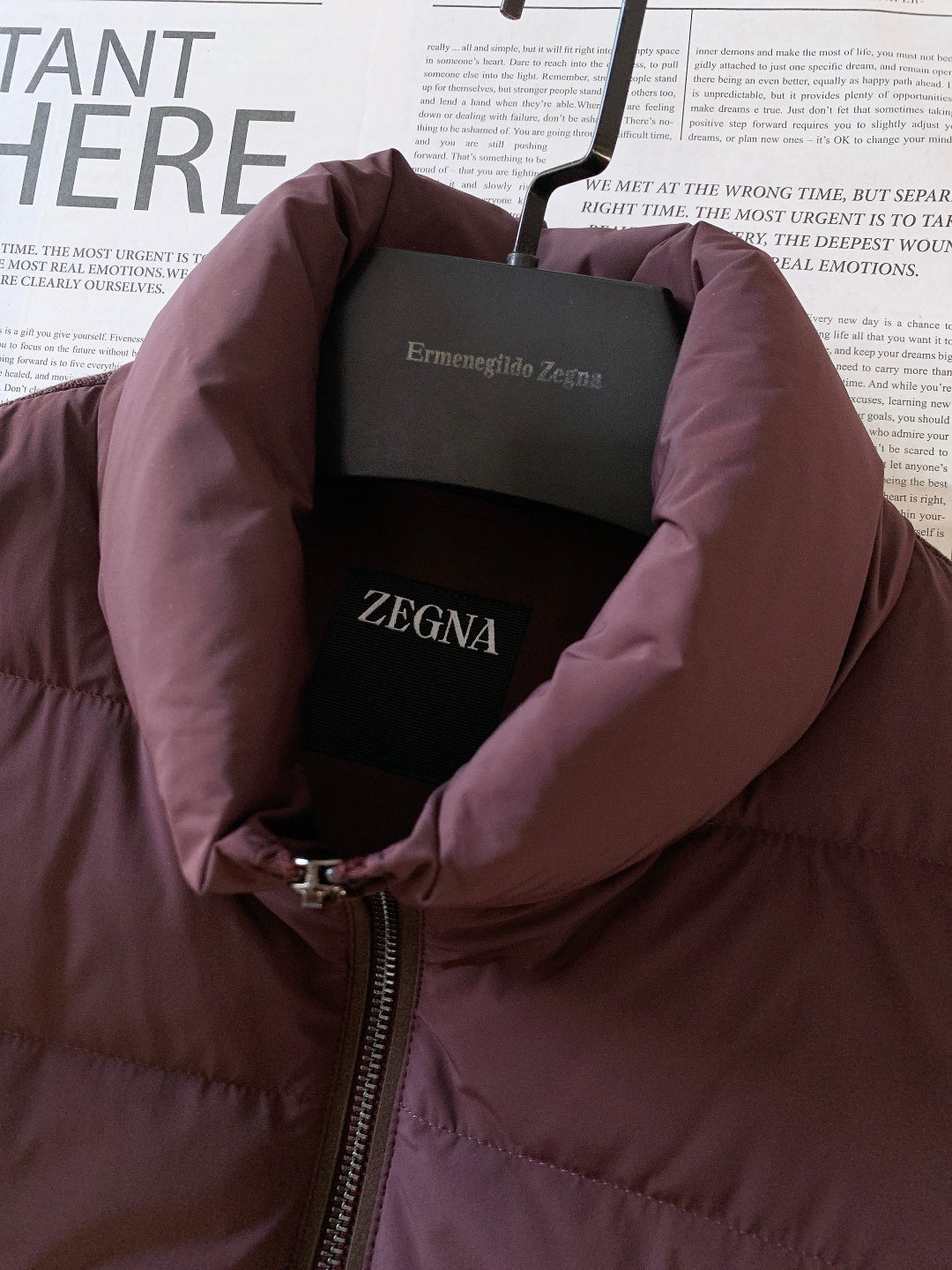 Zegna Spliced Down Puffer Jacket – 2025FW