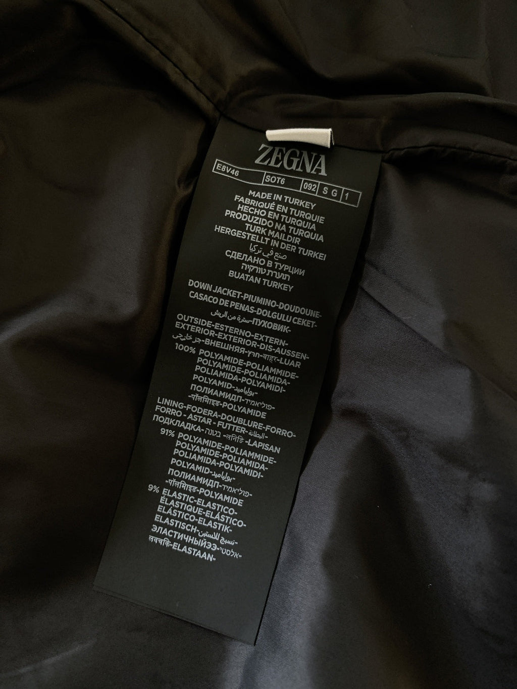 Zegna Spliced Down Puffer Jacket – 2025FW