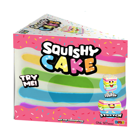 RMS SmushMart Giant Rainbow Cake Slice Squishy