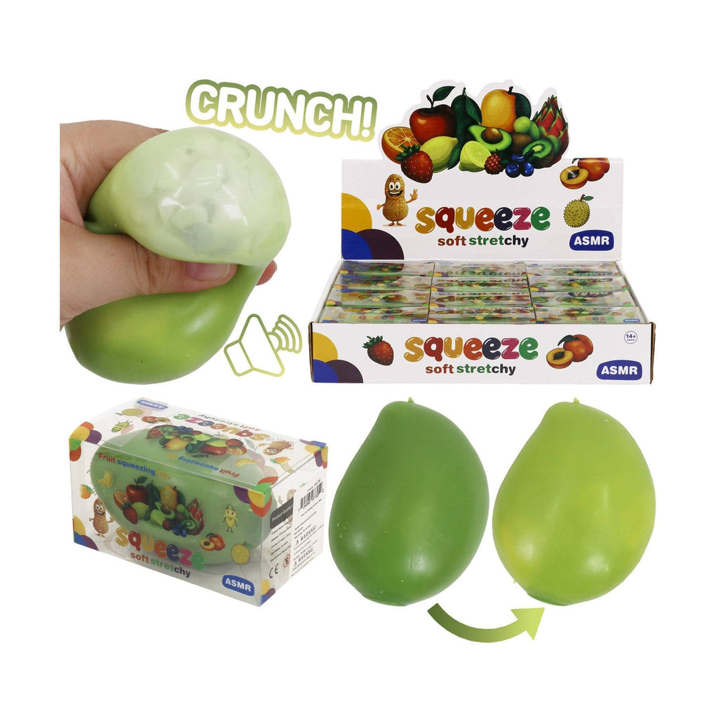 Color-Changing Mango Crunchy Bead Slime Filled TPR Squishy