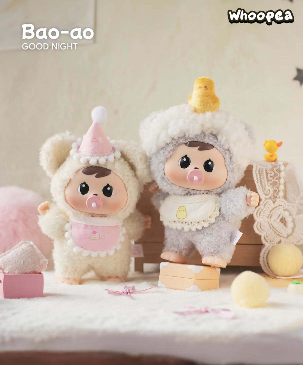 Bao-ao Goodnight Baby Series Plush Dolls, Blind Box