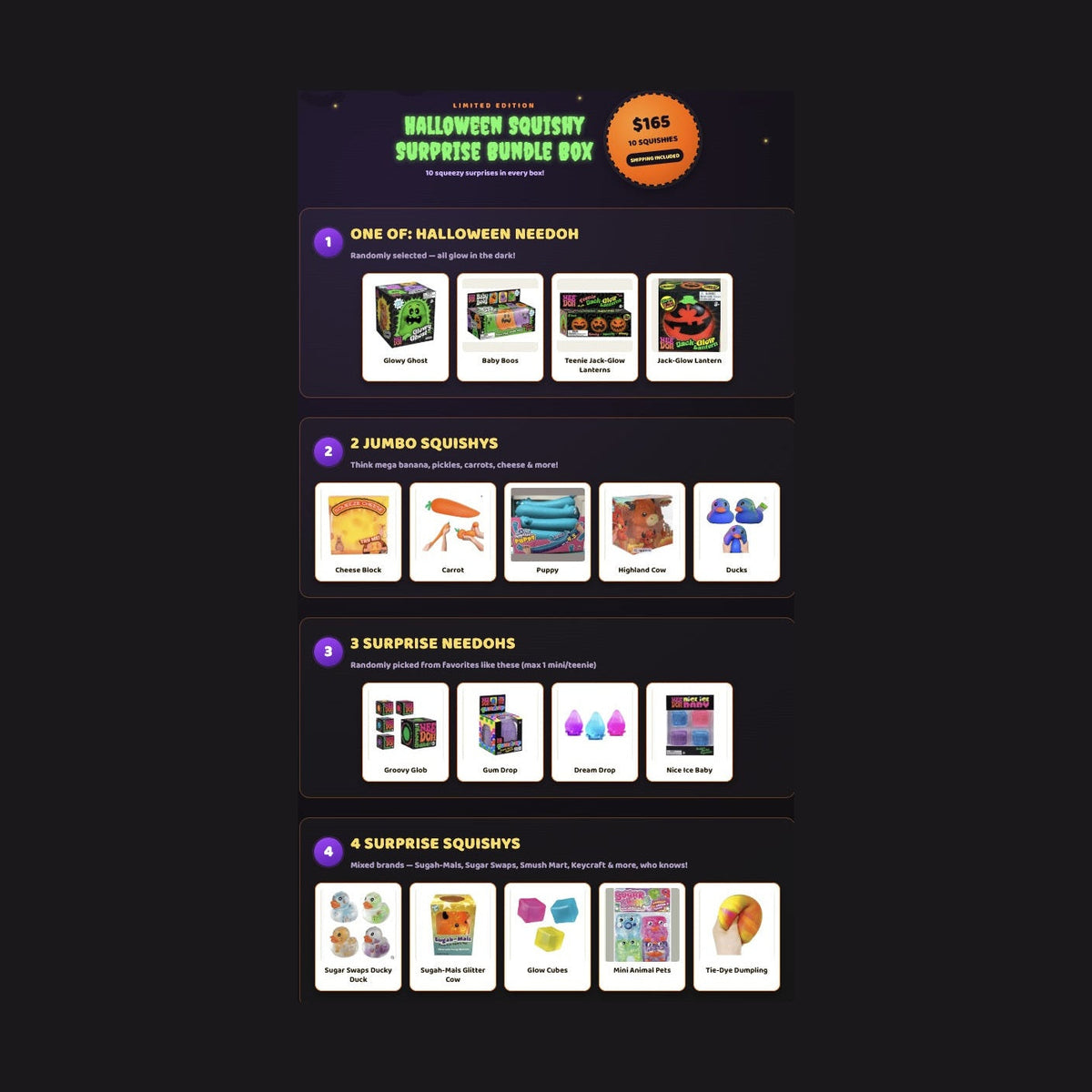 Halloween Squishy Bundle (10 Items)