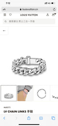 Louis Vuitton LV Chain Links Limited Edition Magnetic Clasp Stainless Steel Bracelet