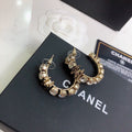 Chanel Full Pave Circle Runway Earrings – 2021 Collection