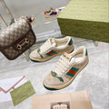 Gucci First Generation Distressed Leather Sneakers