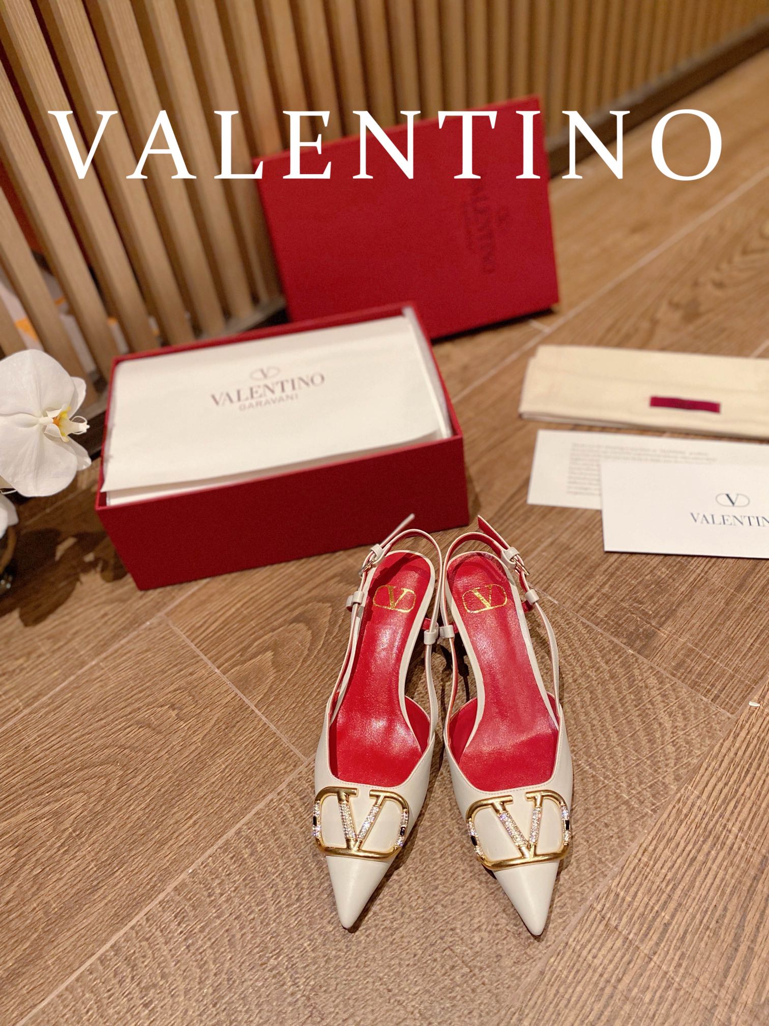 Valentino VLogo Signature Rhinestone Low-Heel Pumps – 2022 Collection
