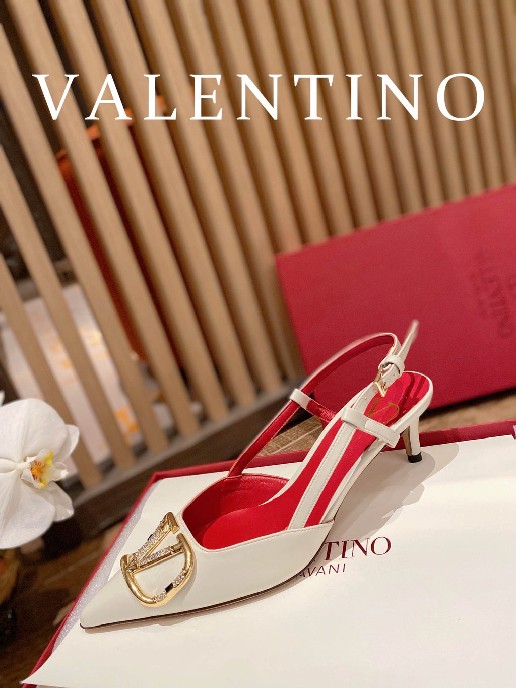 Valentino VLogo Signature Rhinestone Low-Heel Pumps – 2022 Collection