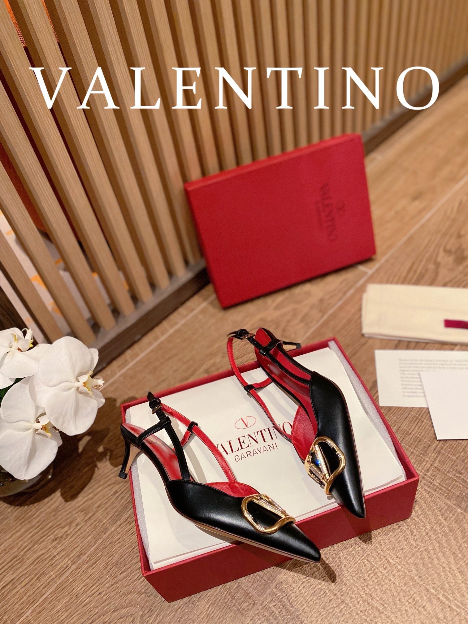 Valentino VLogo Signature Rhinestone Low-Heel Pumps – 2022 Collection