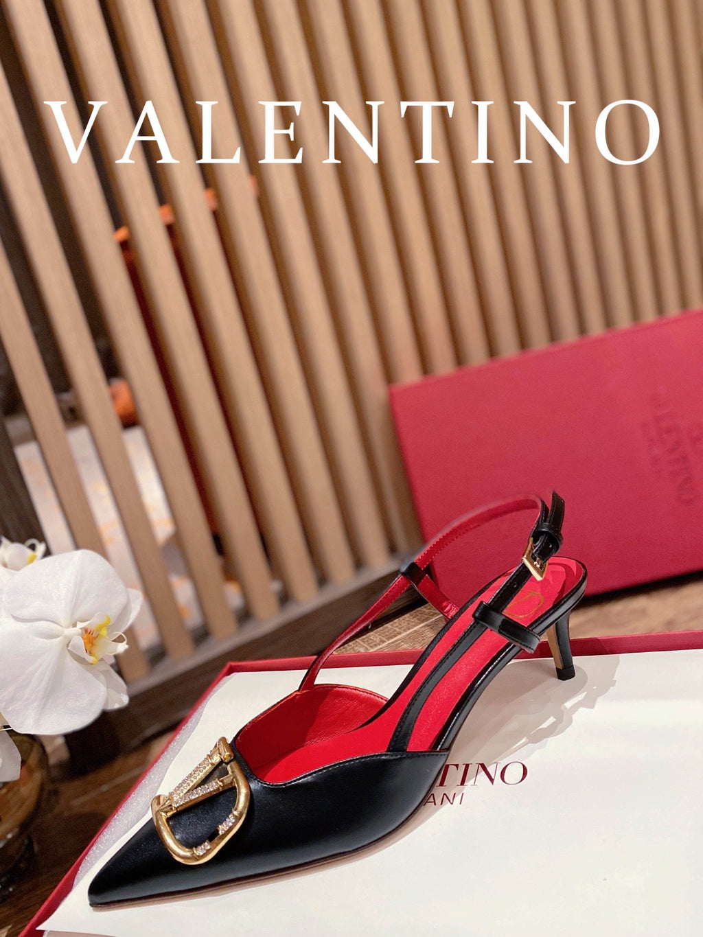 Valentino VLogo Signature Rhinestone Low-Heel Pumps – 2022 Collection