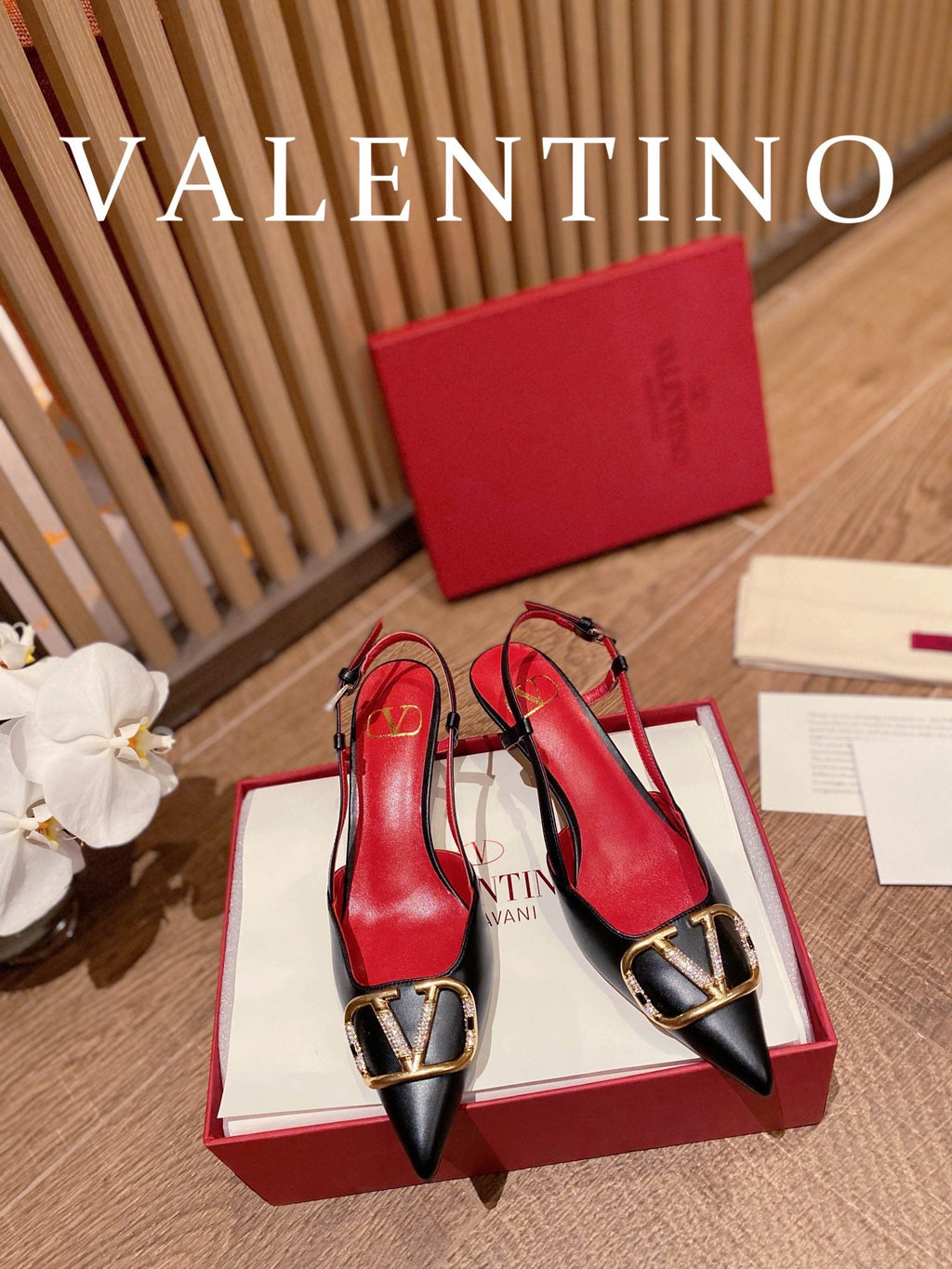 Valentino VLogo Signature Rhinestone Low-Heel Pumps – 2022 Collection