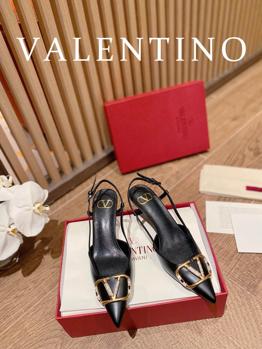 Valentino VLogo Signature Rhinestone Low-Heel Pumps – 2022 Collection