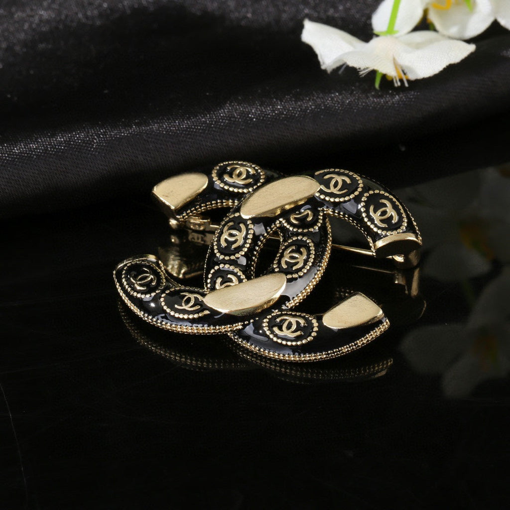 Chanel Double C Brooch