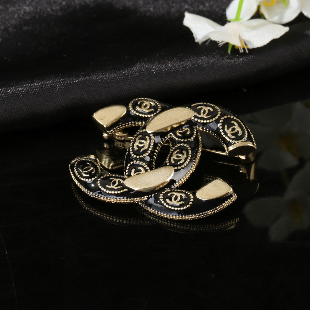 Chanel Double C Brooch