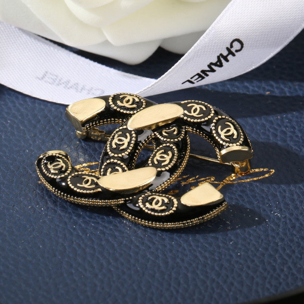 Chanel Double C Brooch