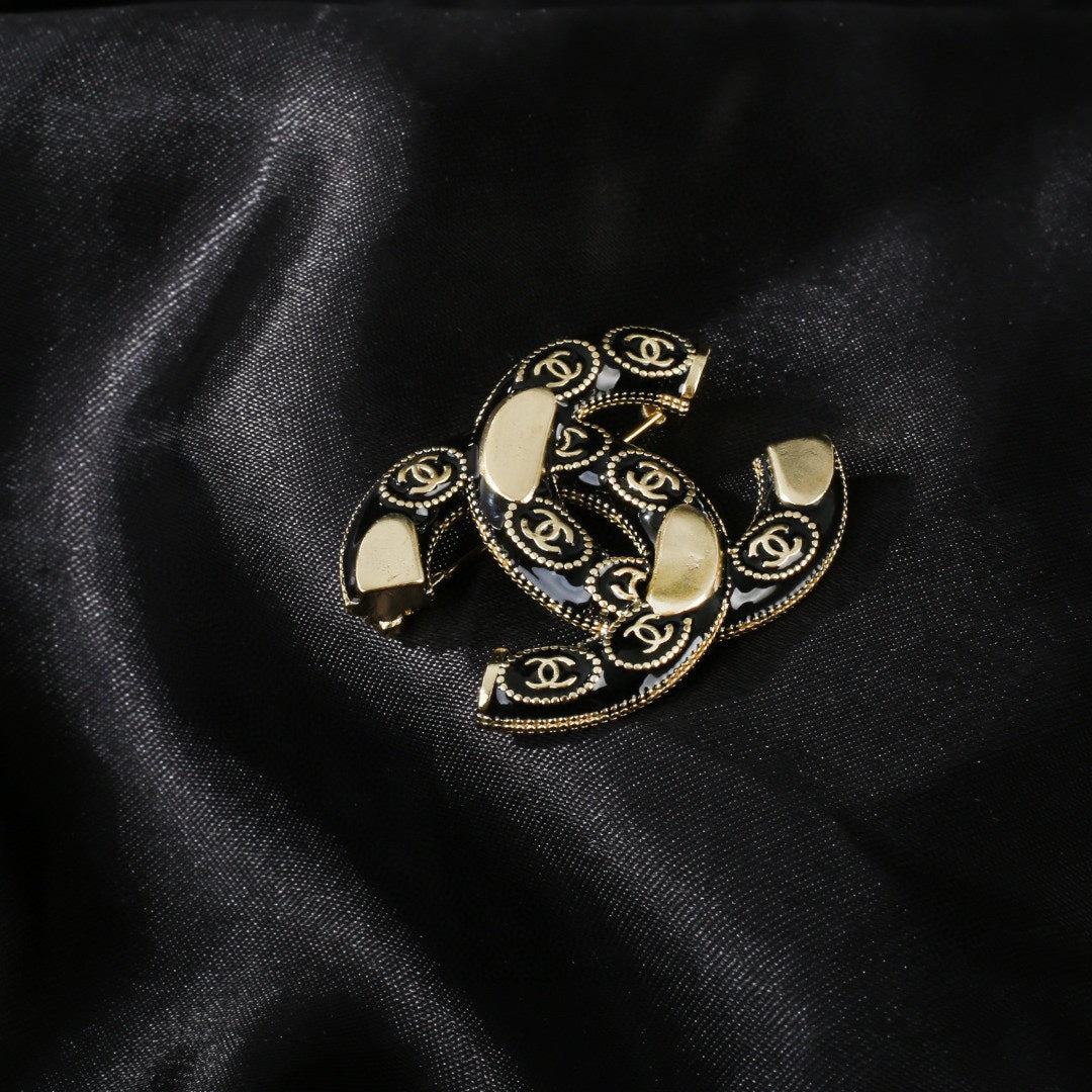 Chanel Double C Brooch