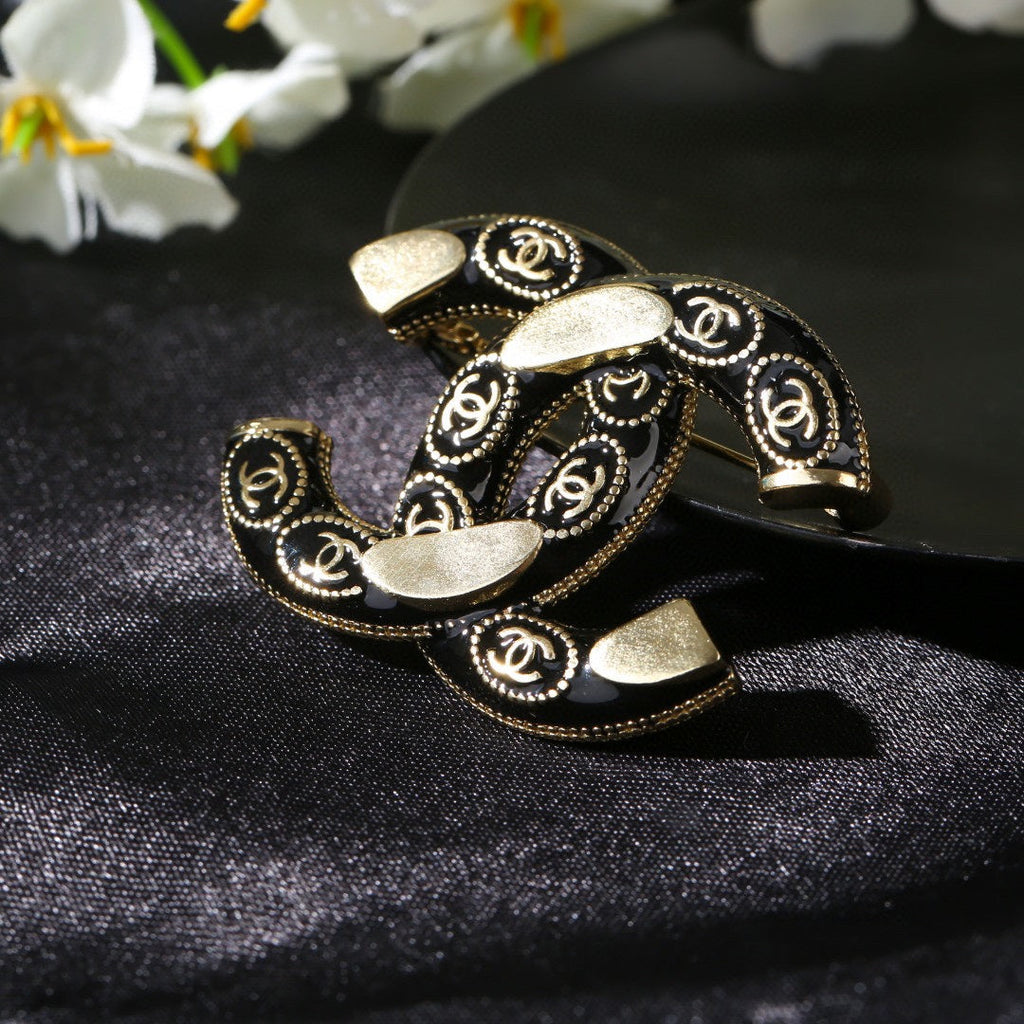 Chanel Double C Brooch