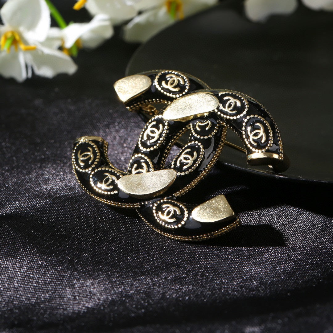Chanel Double C Brooch