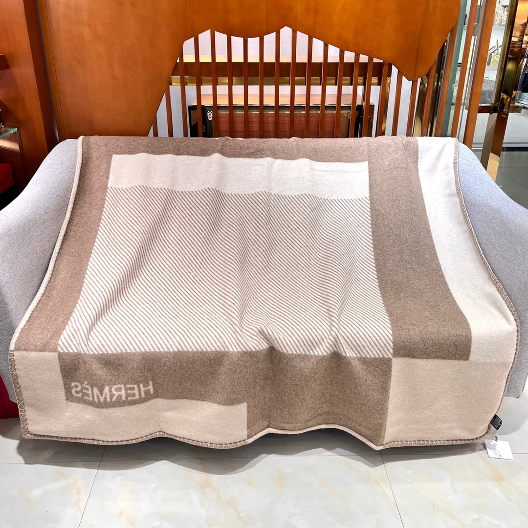Hermès H Riviera Wool Cashmere Blanket
