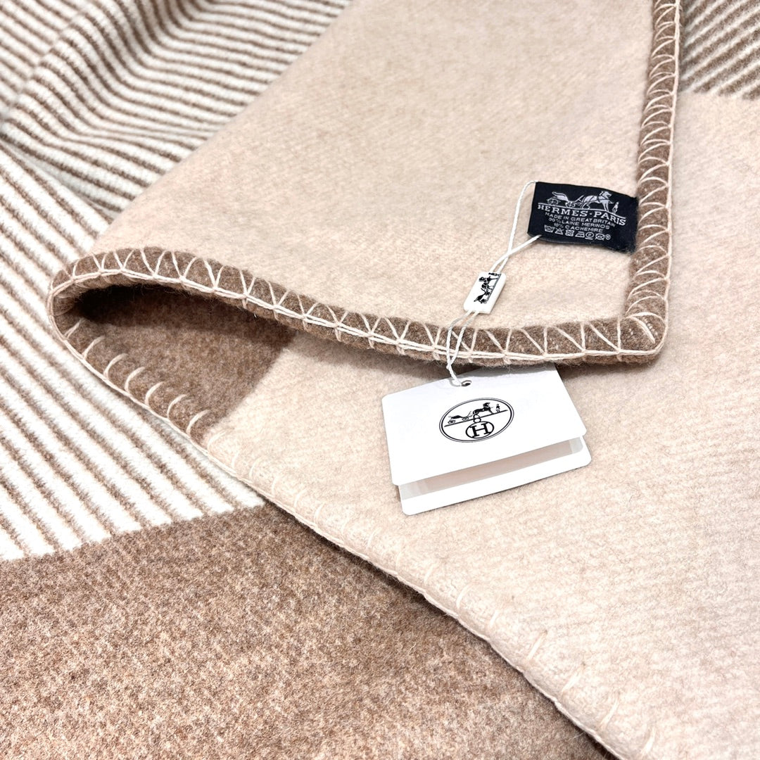 Hermès H Riviera Wool Cashmere Blanket
