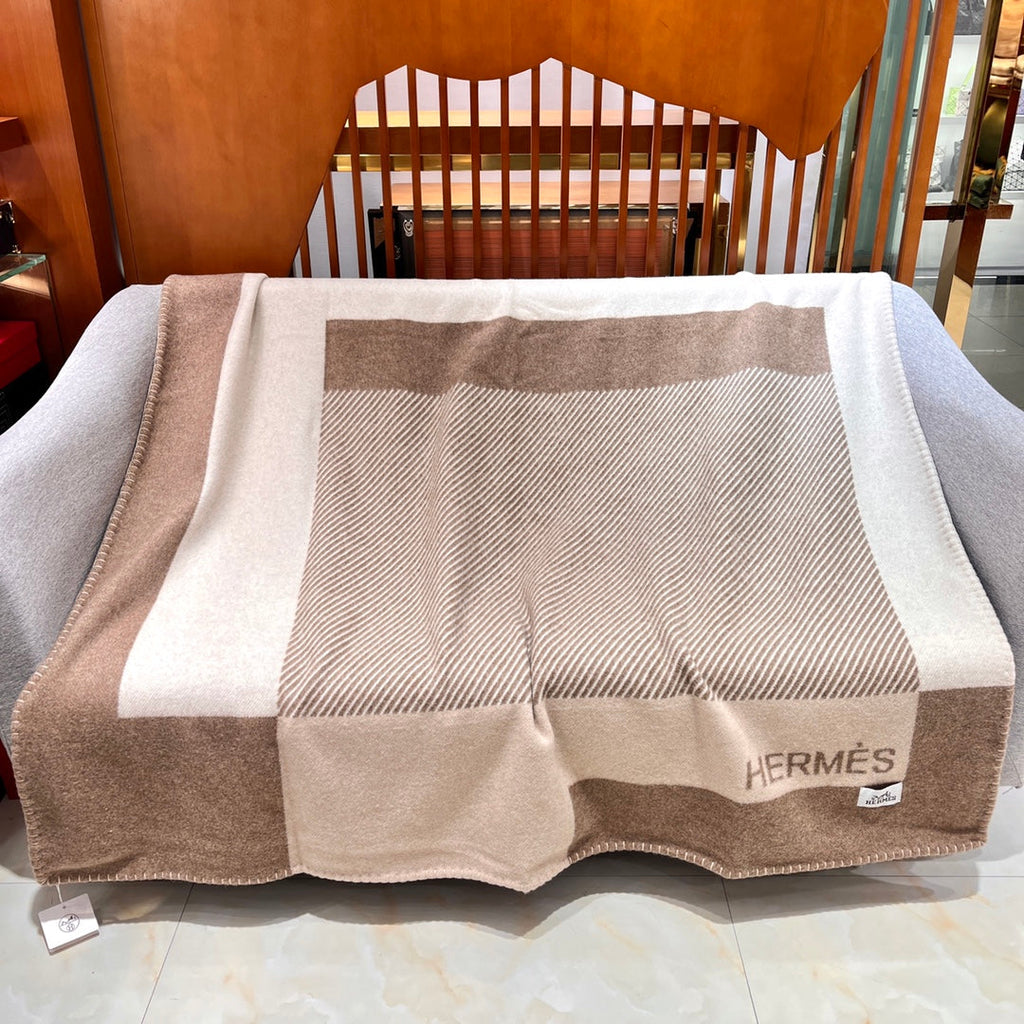 Hermès H Riviera Wool Cashmere Blanket