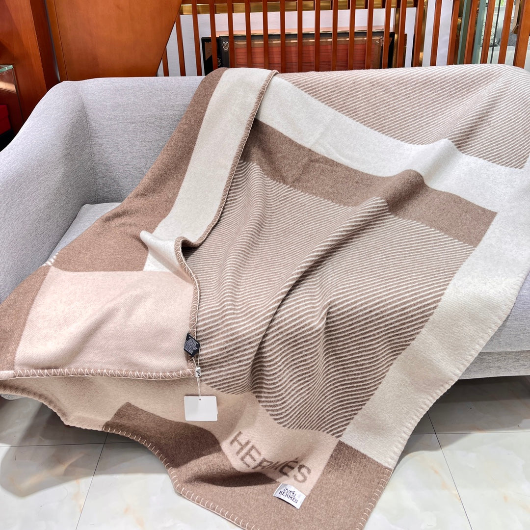 Hermès H Riviera Wool Cashmere Blanket