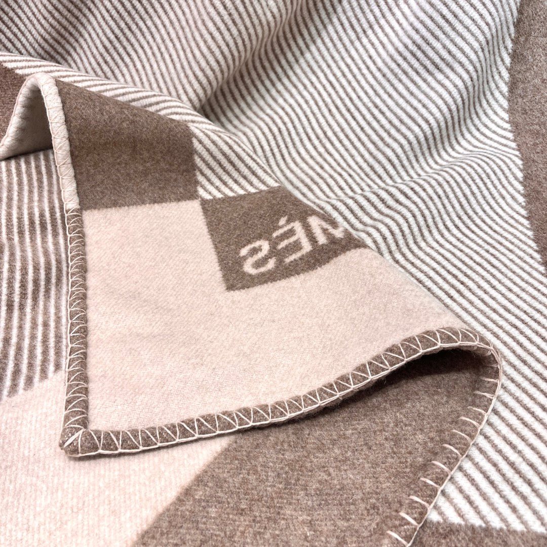 Hermès H Riviera Wool Cashmere Blanket