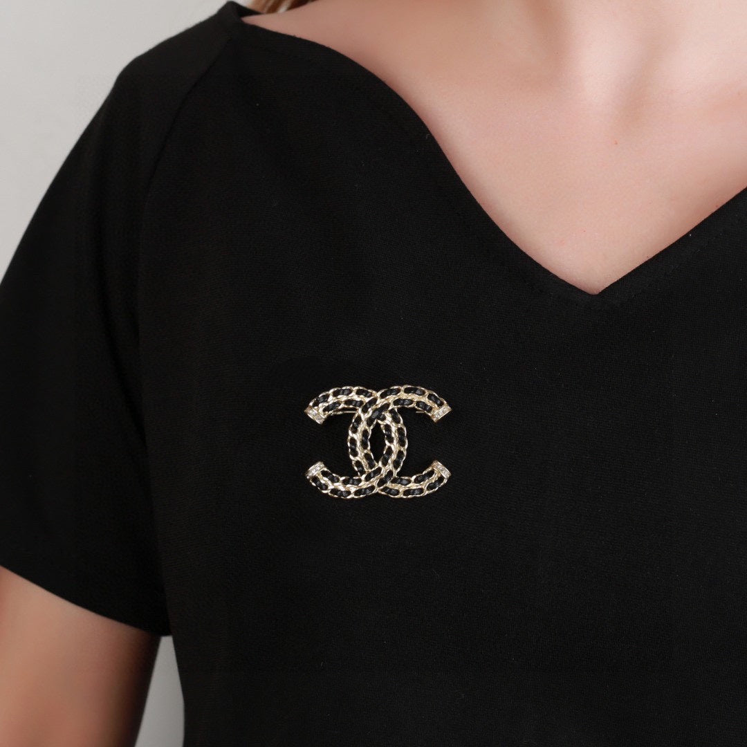 Chanel Leather Chain Double C Brooch – Autumn/Winter Collection