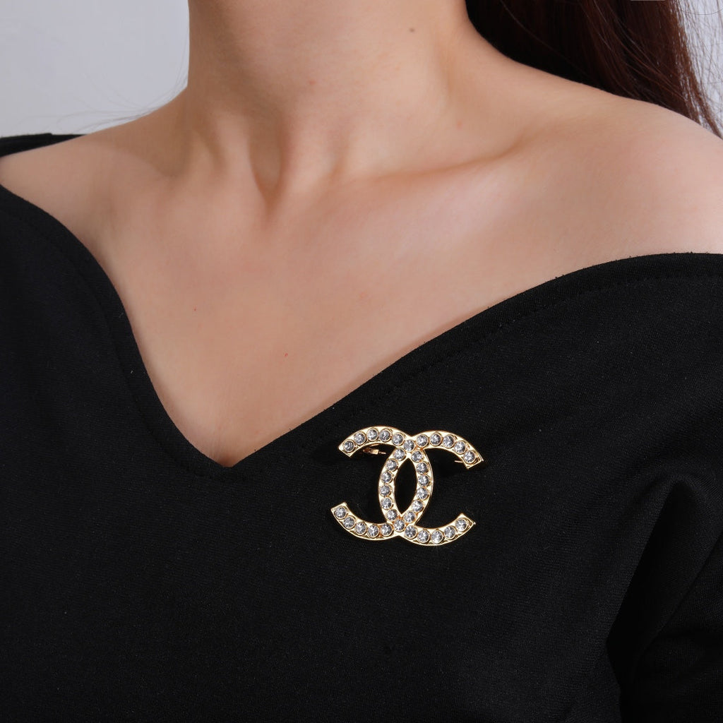 Chanel Double C Brooch