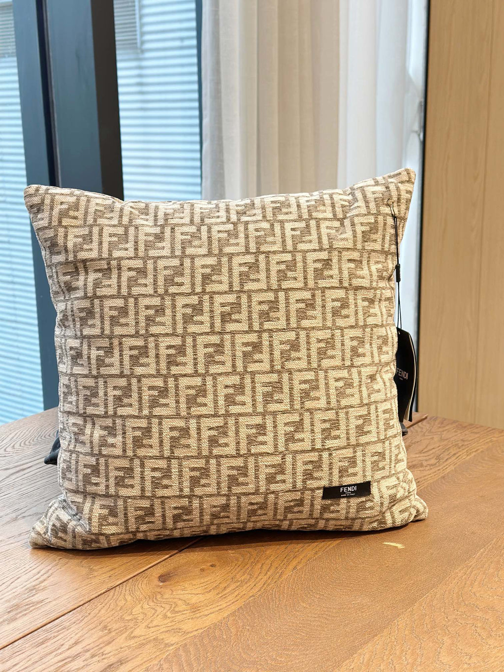 Fendi Casa Monogram Houndstooth Pillow