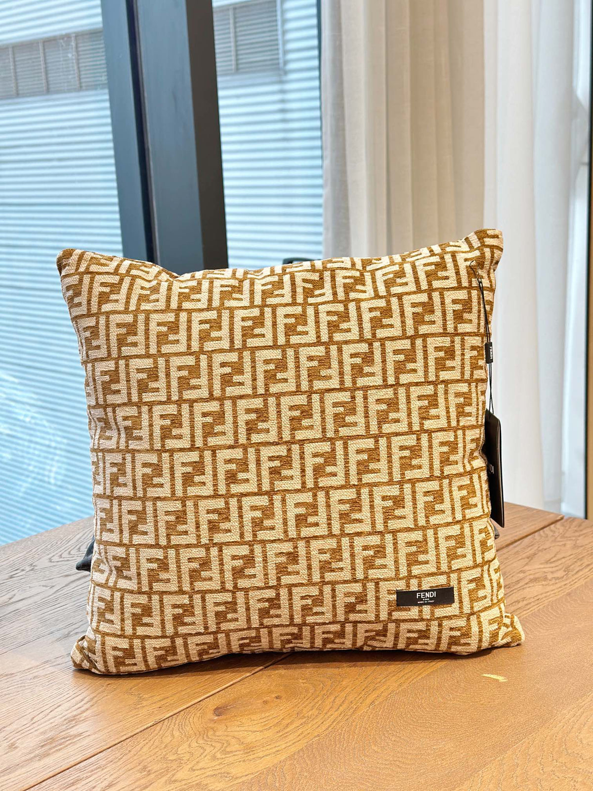 Fendi Casa Monogram Houndstooth Pillow