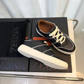 Zegna TIZIANO Calfskin Low-Top Sneakers