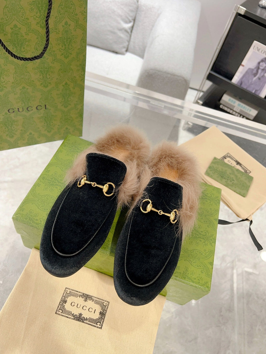 Gucci Toscana Sheepskin Loafers