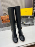 Fendi Delfina Runway Round Toe Boots