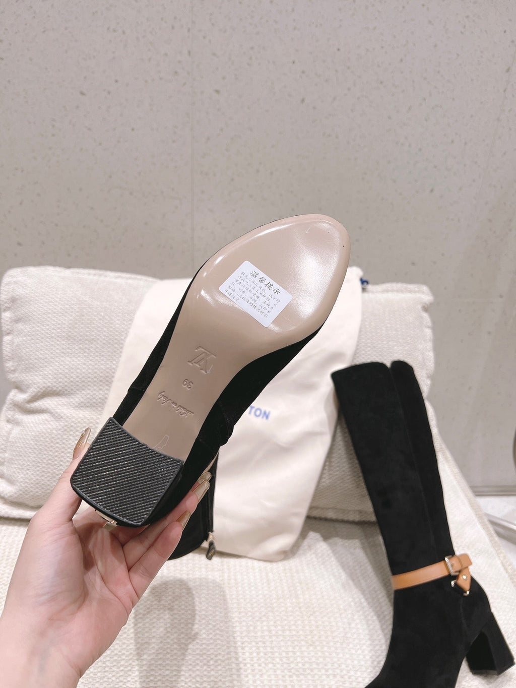 Louis Vuitton Parisienne Leather Knee-High Boots