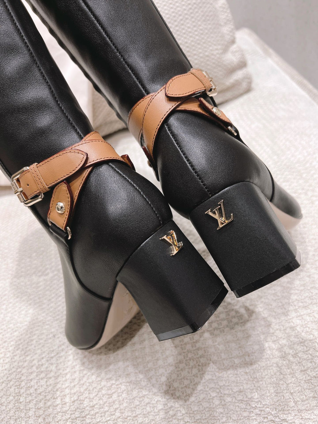 Louis Vuitton Parisienne Leather Knee-High Boots