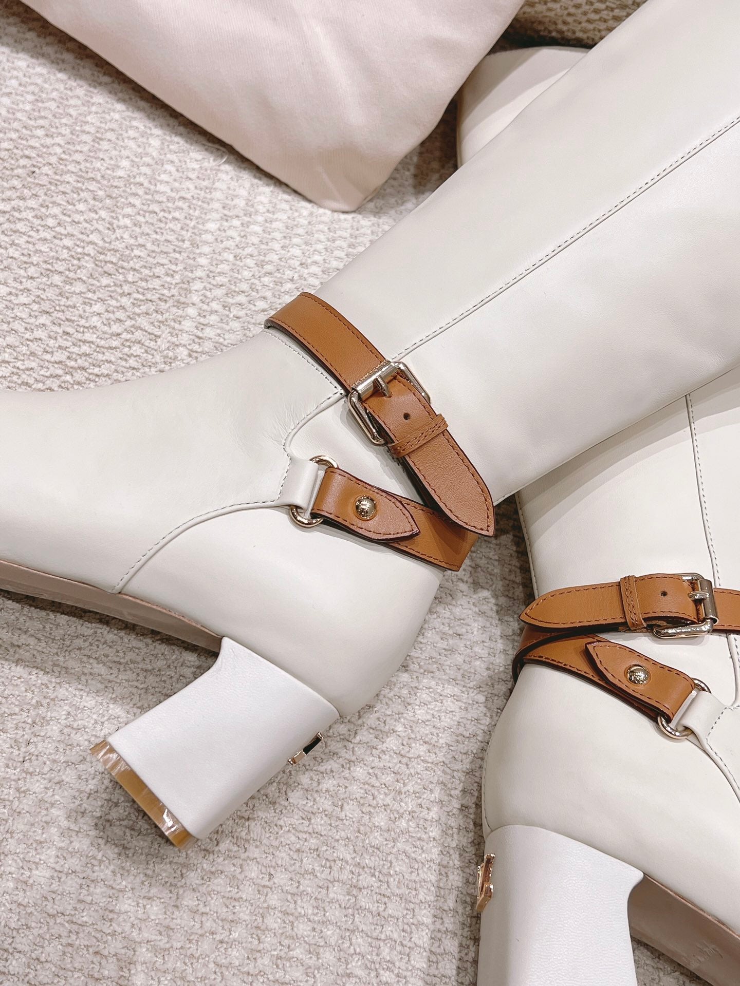 Louis Vuitton Parisienne Leather Knee-High Boots