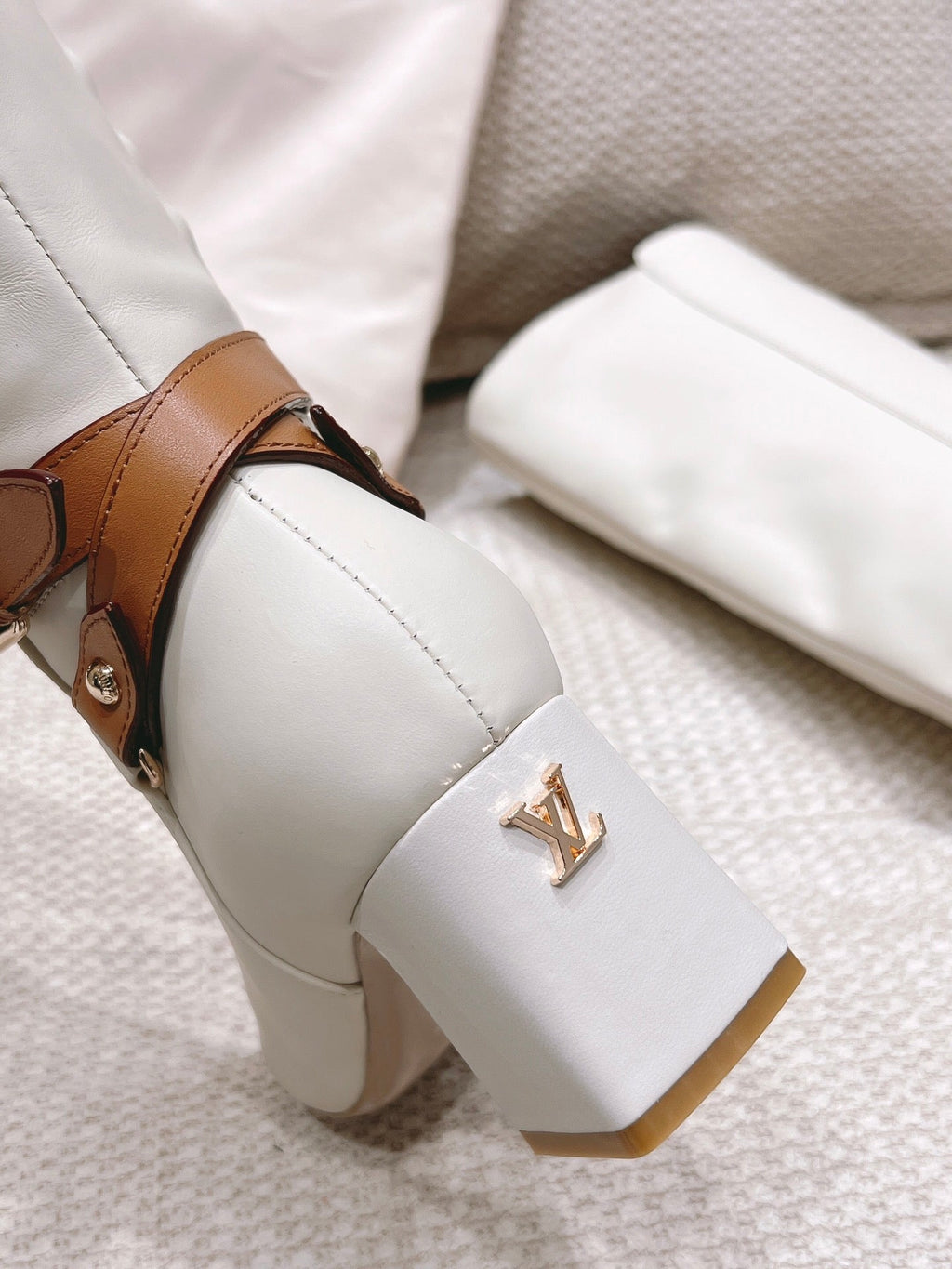 Louis Vuitton Parisienne Leather Knee-High Boots