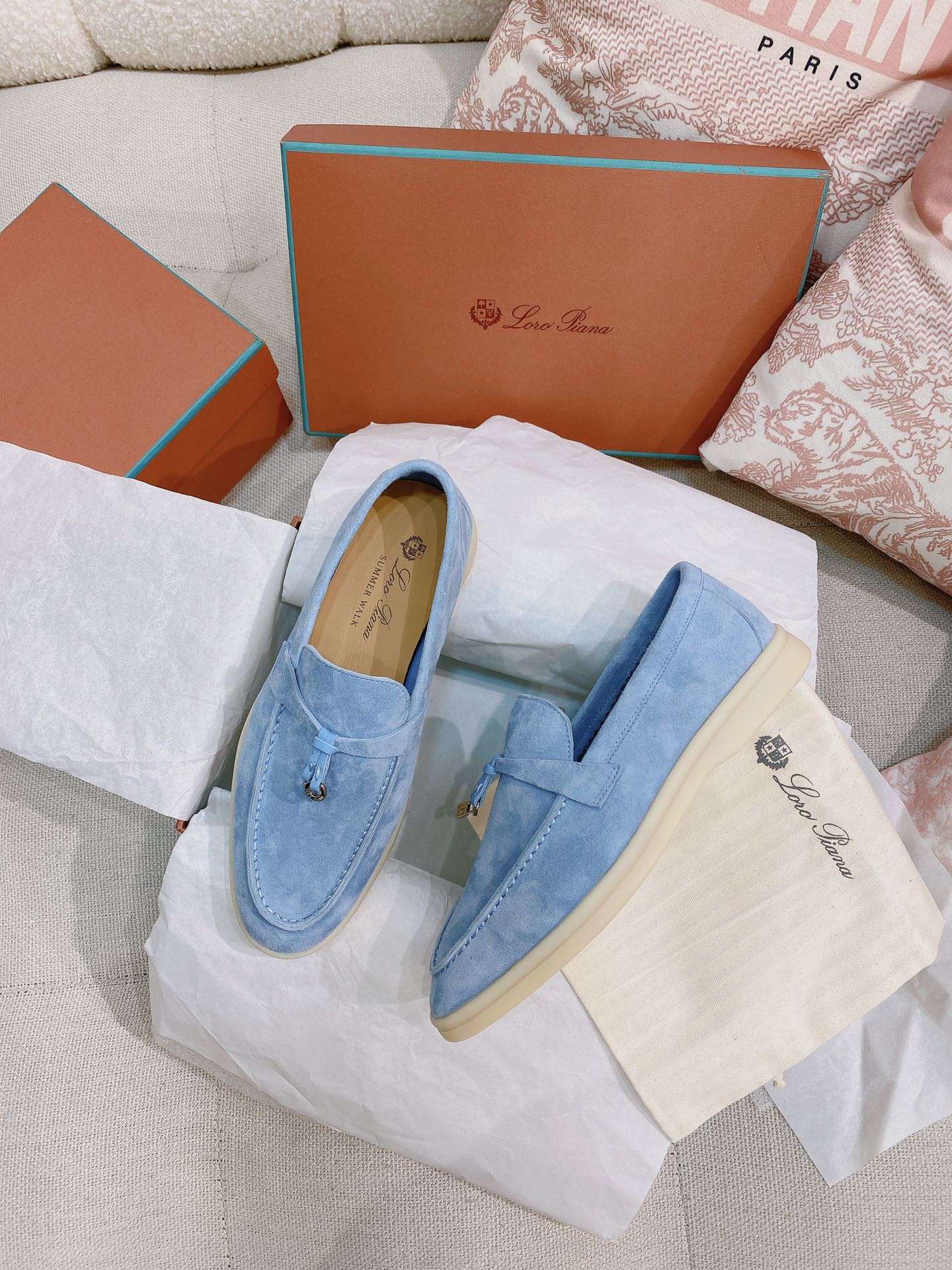 Loro Piana Glossy Cashmere Loafers
