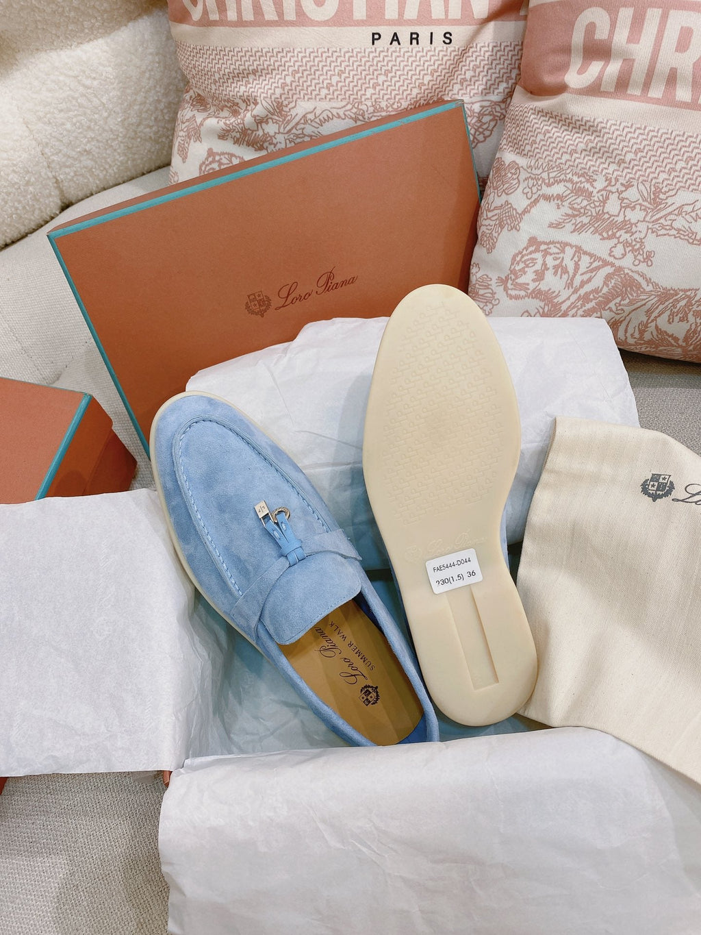 Loro Piana Glossy Cashmere Loafers