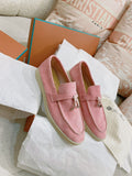 Loro Piana Glossy Cashmere Loafers