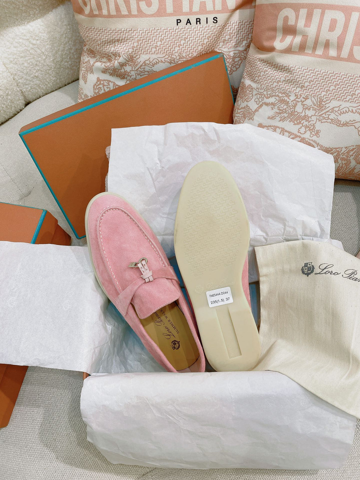 Loro Piana Glossy Cashmere Loafers