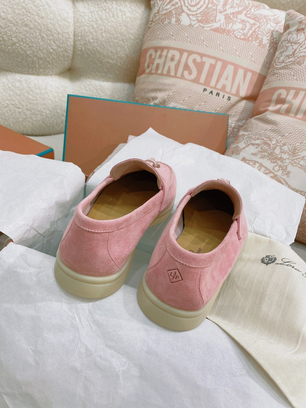 Loro Piana Glossy Cashmere Loafers